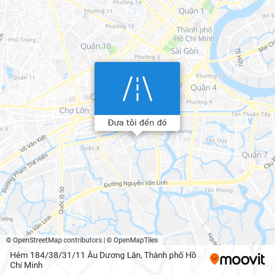 Bản đồ Hẻm 184/38/31/11 Âu Dương Lân