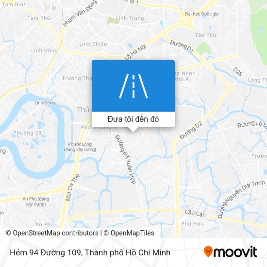 Bản đồ Hẻm 94 Đường 109