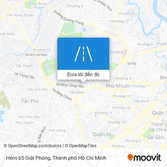 Bản đồ Hẻm 65 Giải Phóng