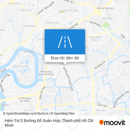 Bản đồ Hẻm 16/3 Đường Đỗ Xuân Hợp