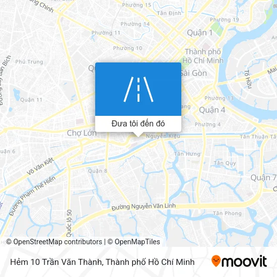 Bản đồ Hẻm 10 Trần Văn Thành