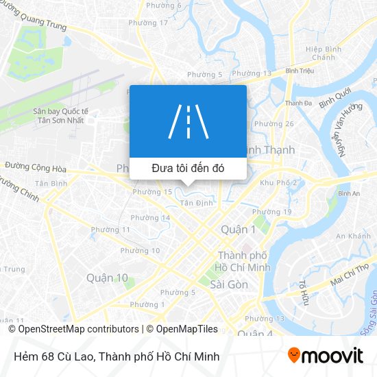 Bản đồ Hẻm 68 Cù Lao