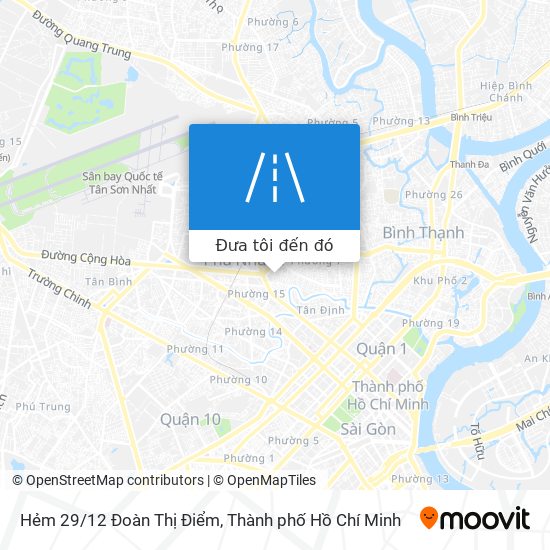 Bản đồ Hẻm 29/12 Đoàn Thị Điểm