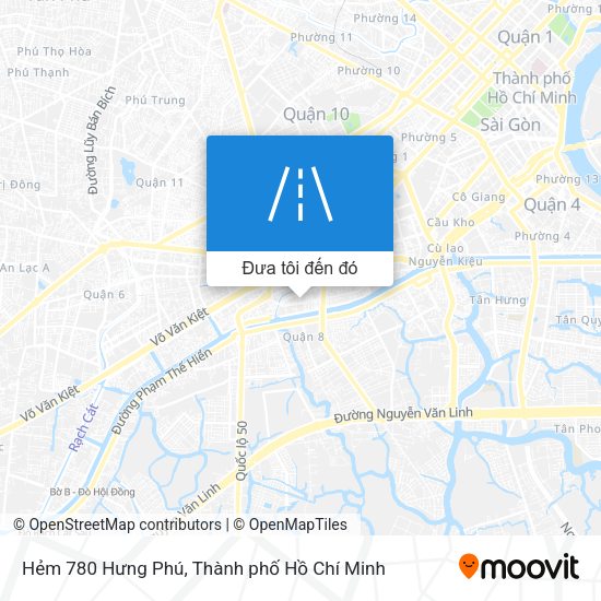 Bản đồ Hẻm 780 Hưng Phú