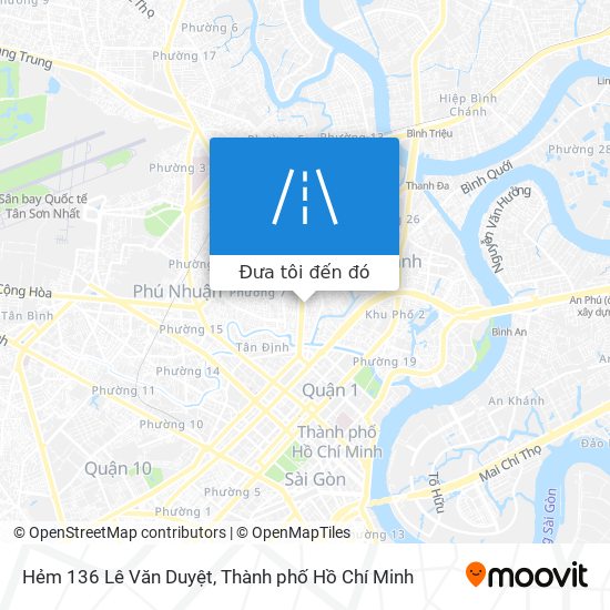 Bản đồ Hẻm 136 Lê Văn Duyệt