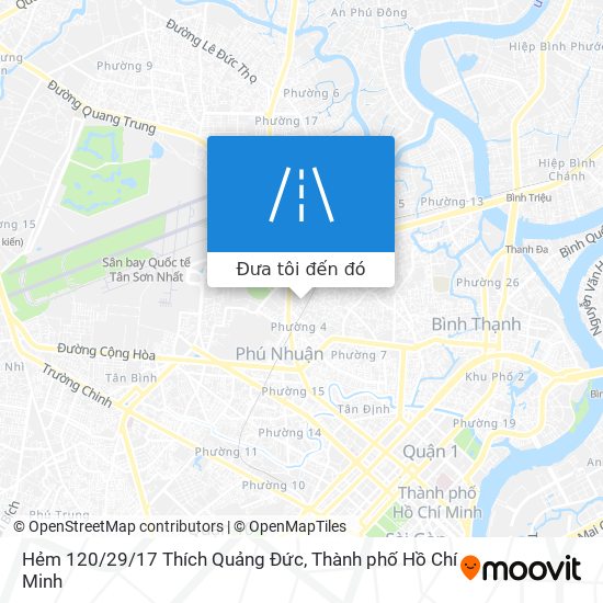 Bản đồ Hẻm 120/29/17 Thích Quảng Đức