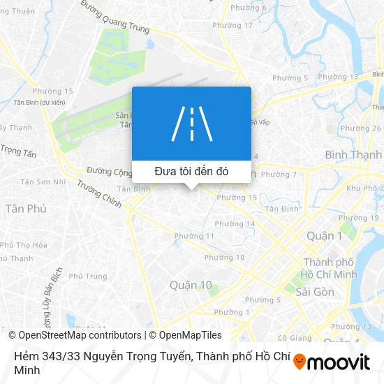 Bản đồ Hẻm 343/33 Nguyễn Trọng Tuyển