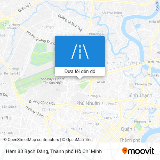 Bản đồ Hẻm 83 Bạch Đằng