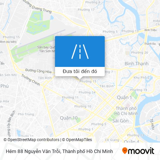 Bản đồ Hẻm 88 Nguyễn Văn Trỗi