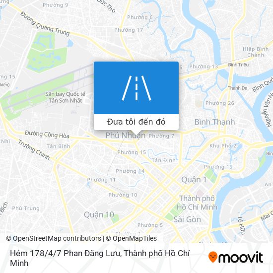 Bản đồ Hẻm 178/4/7 Phan Đăng Lưu