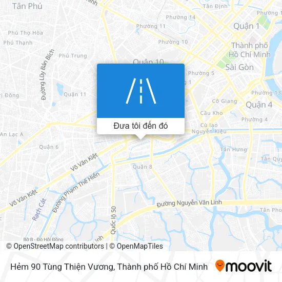 Bản đồ Hẻm 90 Tùng Thiện Vương
