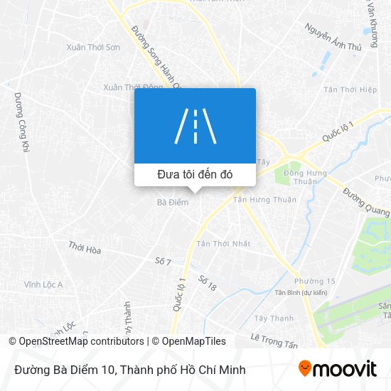 Bản đồ Đường Bà Diểm 10
