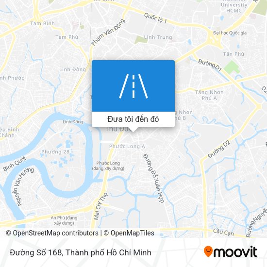 Bản đồ Đường Số 168