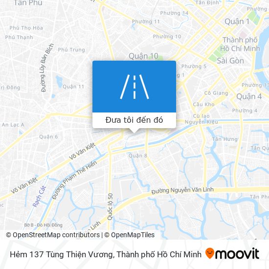 Bản đồ Hẻm 137 Tùng Thiện Vương