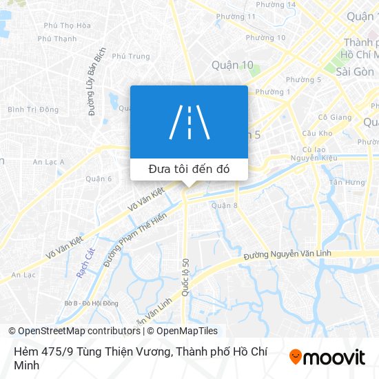 Bản đồ Hẻm 475/9 Tùng Thiện Vương