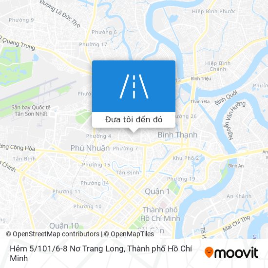 Bản đồ Hẻm 5/101/6-8 Nơ Trang Long