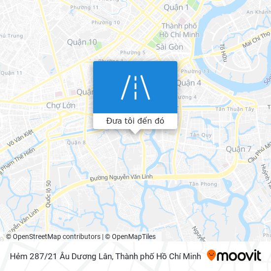 Bản đồ Hẻm 287/21 Âu Dương Lân