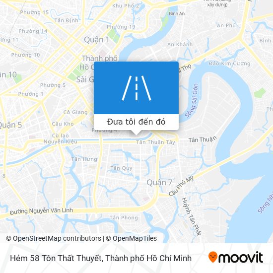Bản đồ Hẻm 58 Tôn Thất Thuyết