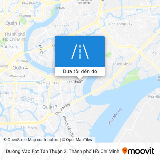Bản đồ Đường Vào Fpt Tân Thuận 2