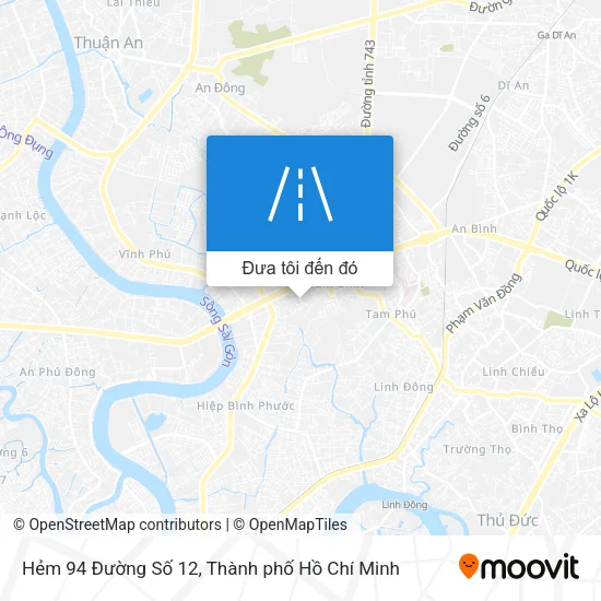 Bản đồ Hẻm 94 Đường Số 12