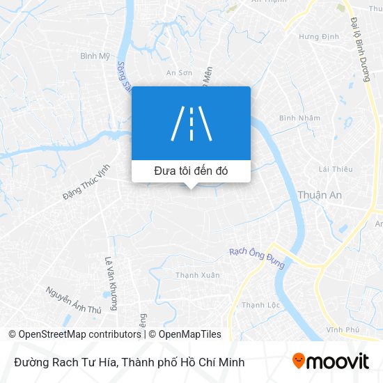 Bản đồ Đường Rach Tư Hía