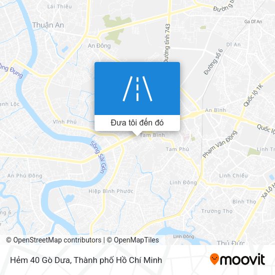 Bản đồ Hẻm 40 Gò Dưa