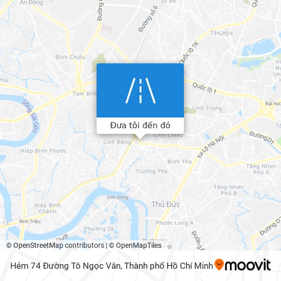 Bản đồ Hẻm 74 Đường Tô Ngọc Vân