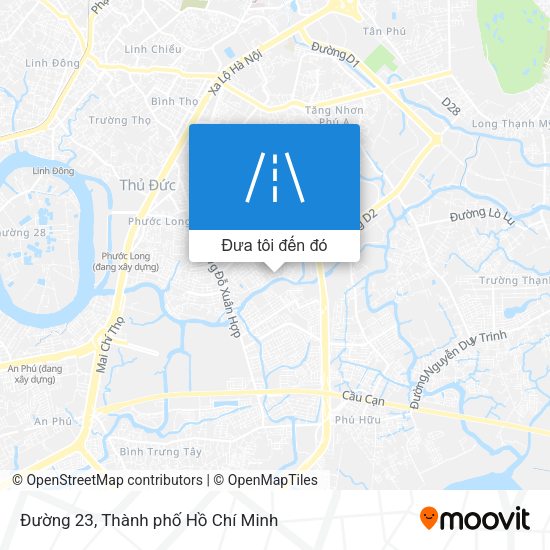 Bản đồ Đường 23