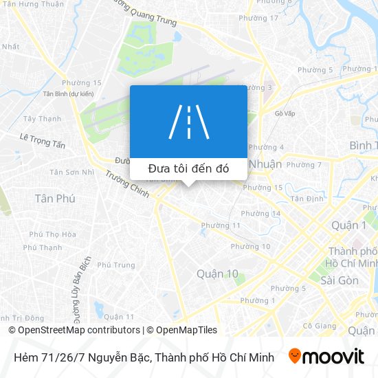 Bản đồ Hẻm 71/26/7 Nguyễn Bặc