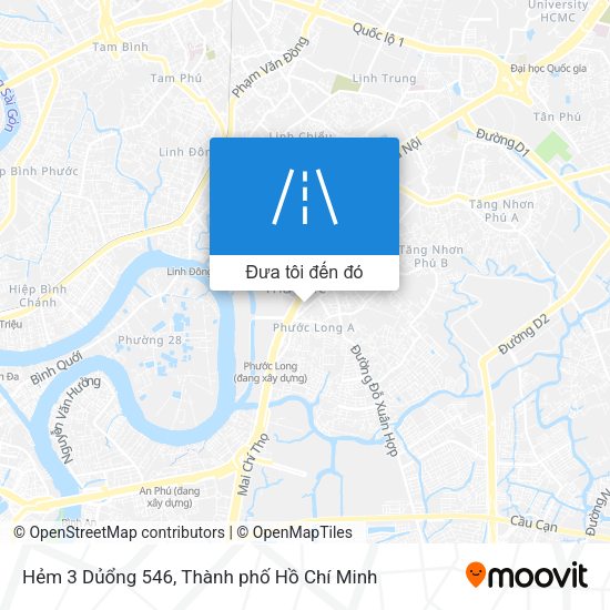 Bản đồ Hẻm 3 Dủổng 546