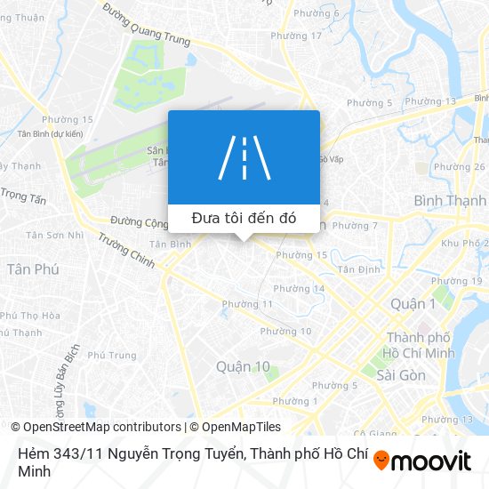 Bản đồ Hẻm 343/11 Nguyễn Trọng Tuyển