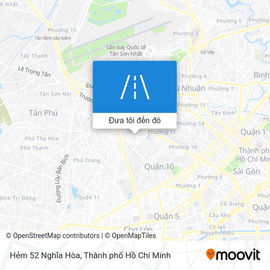 Bản đồ Hẻm 52 Nghĩa Hòa