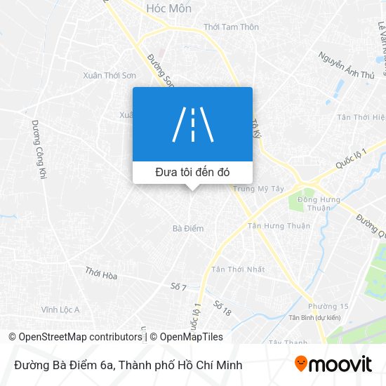 Bản đồ Đường Bà Điểm 6a