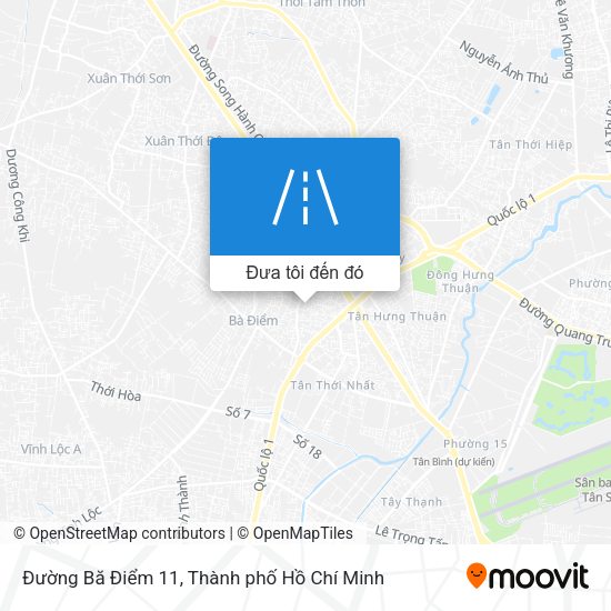 Bản đồ Đường Bă Điểm 11