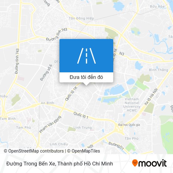 Bản đồ Đường Trong Bến Xe