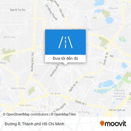 Bản đồ Đường R