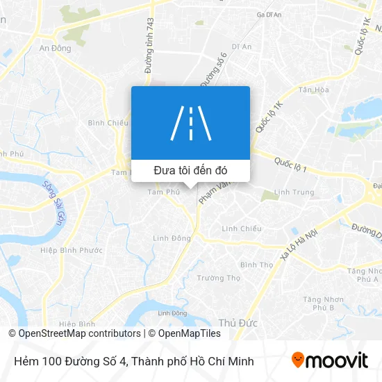 Bản đồ Hẻm 100 Đường Số 4