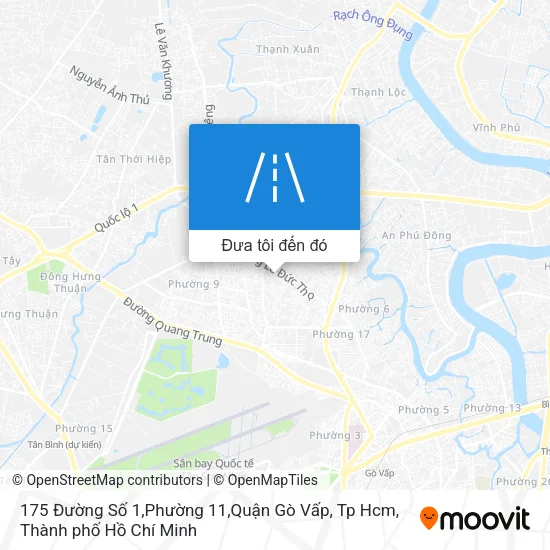 Bản đồ 175 Đường Số 1,Phường 11,Quận Gò Vấp, Tp Hcm