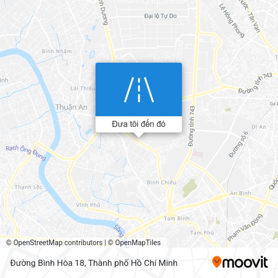 Bản đồ Đường Bình Hòa 18