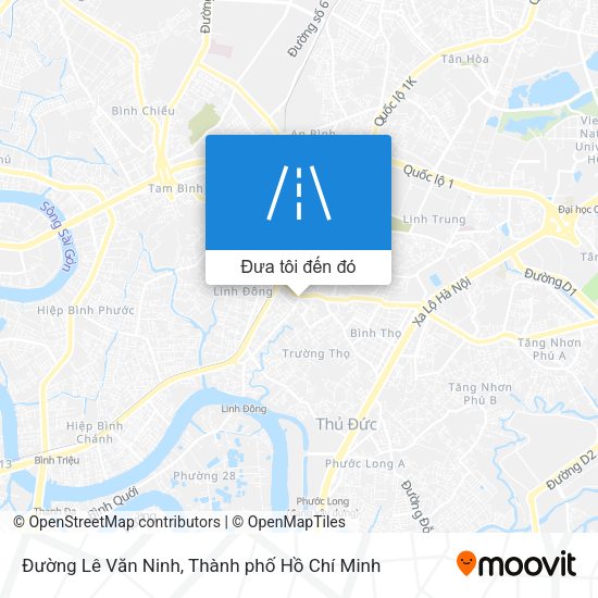 Bản đồ Đường Lê Văn Ninh