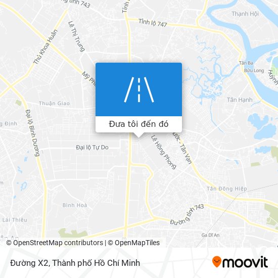 Bản đồ Đường X2