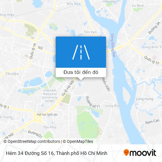 Bản đồ Hẻm 34 Đường Số 16