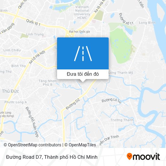 Bản đồ Đường Road D7
