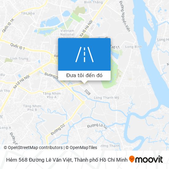 Bản đồ Hẻm 568 Đường Lê Văn Việt