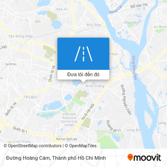 Bản đồ Đường Hoàng Cám