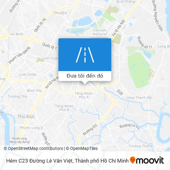 Bản đồ Hẻm C23 Đường Lê Văn Việt