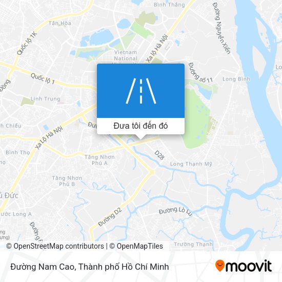 Bản đồ Đường Nam Cao