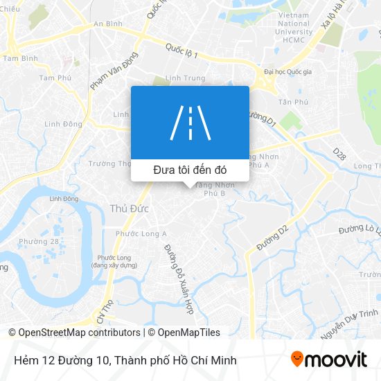 Bản đồ Hẻm 12 Đường 10