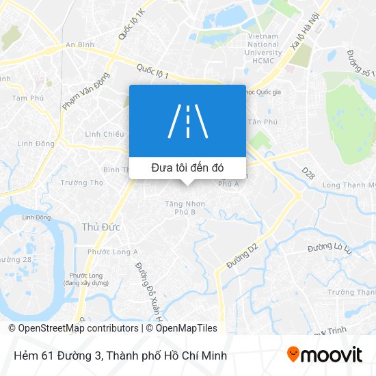 Bản đồ Hẻm 61 Đường 3