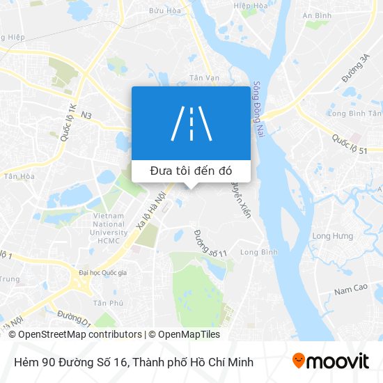 Bản đồ Hẻm 90 Đường Số 16